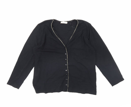 Bonmarché Womens Black   Cardigan Jumper Size M