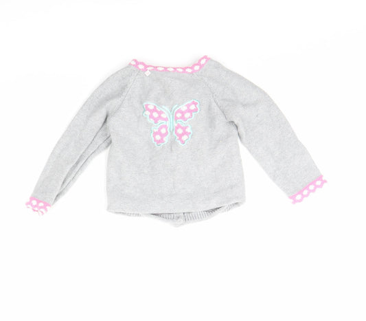 Strawberry Faire Girls Grey   Jacket  Size 12 Months