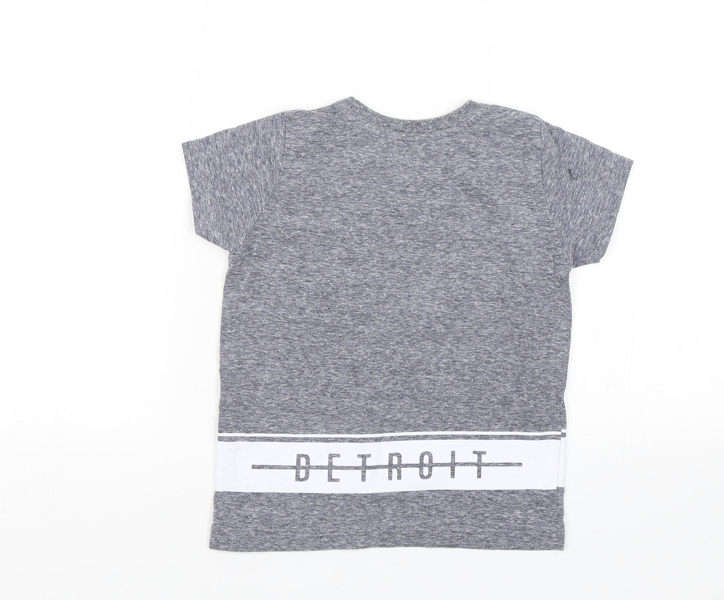Primark Boys Grey   Basic T-Shirt Size 2-3 Years  - Detroit