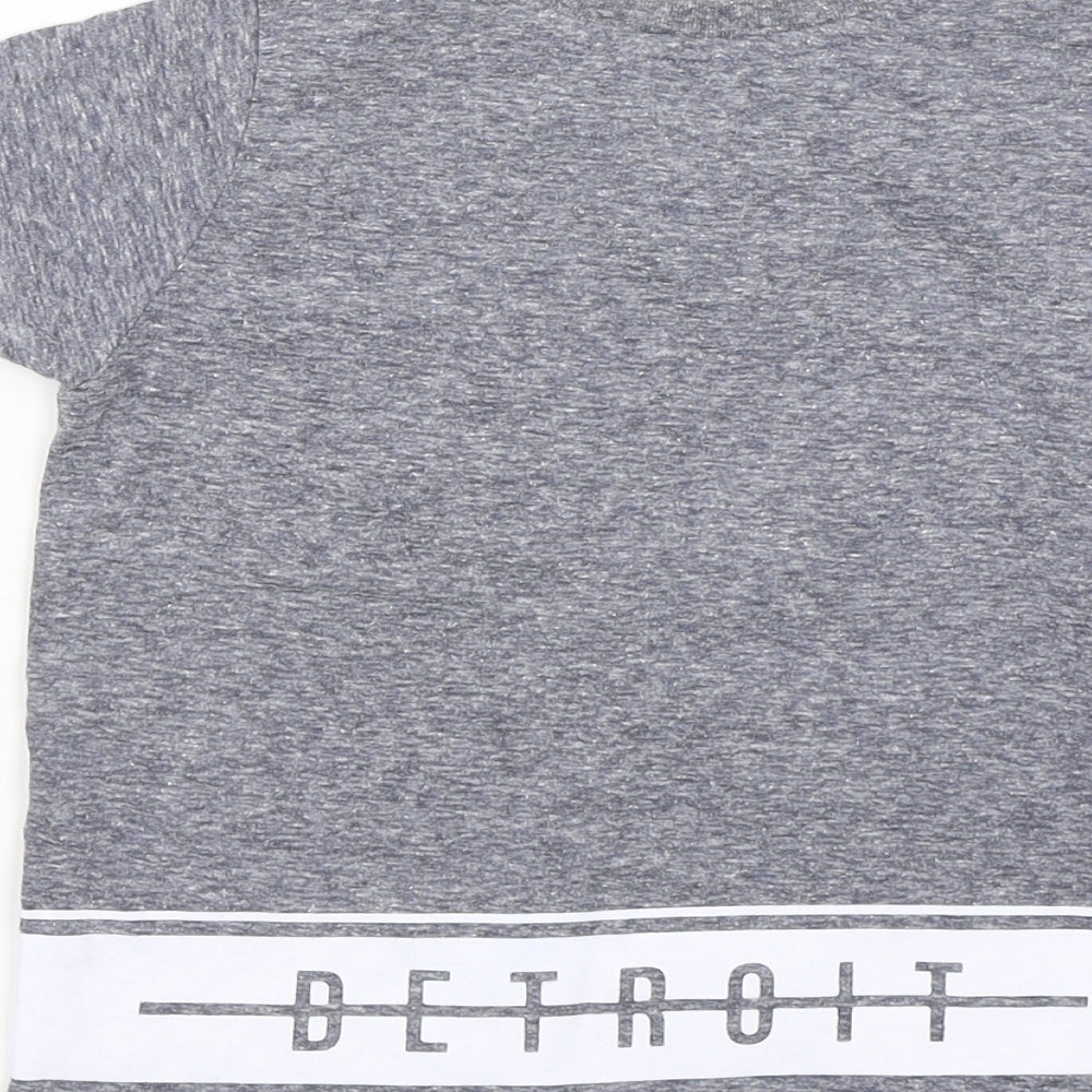 Primark Boys Grey   Basic T-Shirt Size 2-3 Years  - Detroit