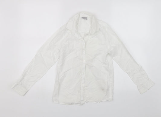NEXT Girls White   Basic Button-Up Size 10 Years