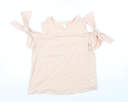 H&M Womens Pink   Basic Blouse Size S