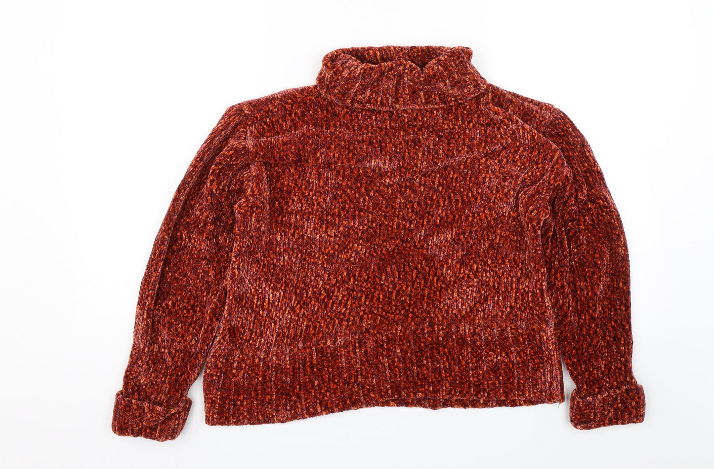 Debbie Morgan Womens Orange   Pullover Jumper Size S
