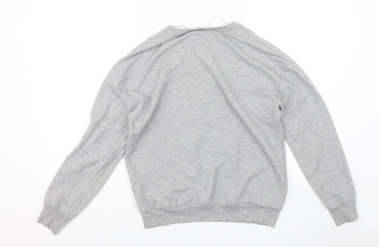 Love to Lounge  Womens Grey Floral  Pullover Jumper Size XS