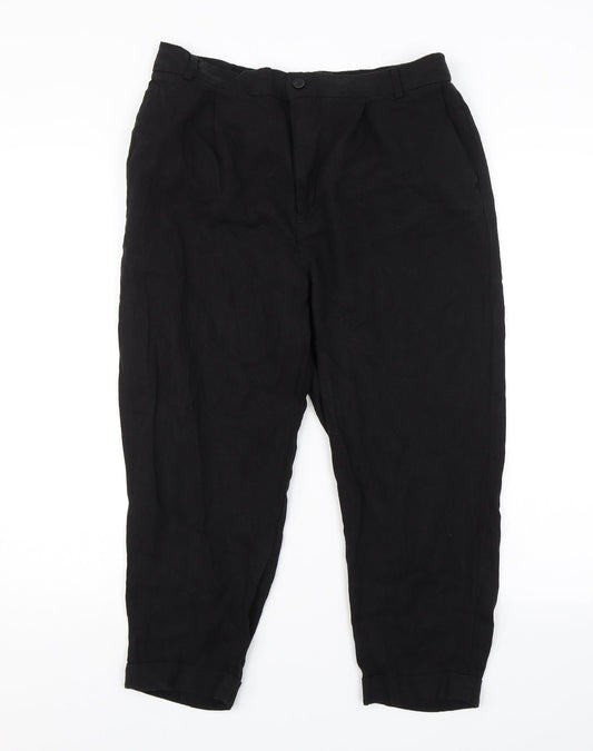 Zara Womens Black   Trousers  Size L L20 in