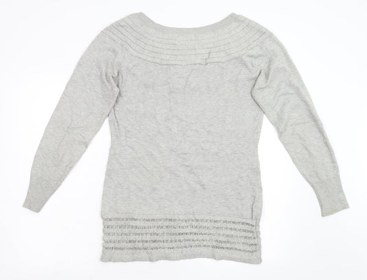 Stella Womens Grey  Knit Pullover Jumper Size XL