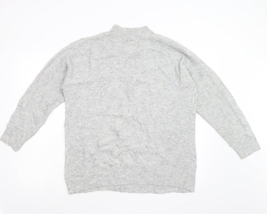 NEXT Womens Grey  Knit Pullover Jumper Size M