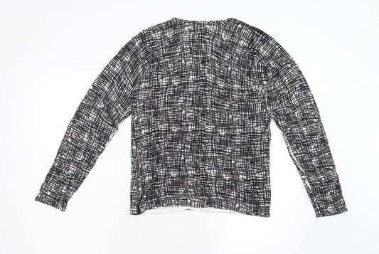 Isle Womens Black  Knit Cardigan Jumper Size S