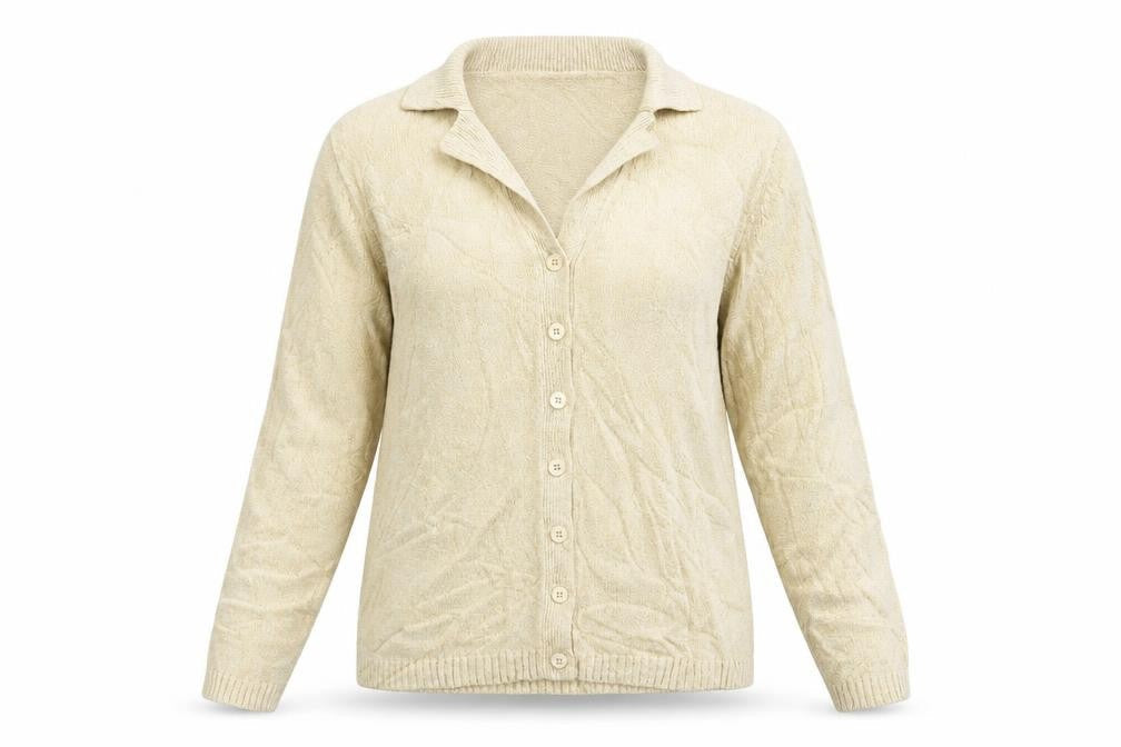 M&S Womens Beige   Cardigan Jumper Size 12
