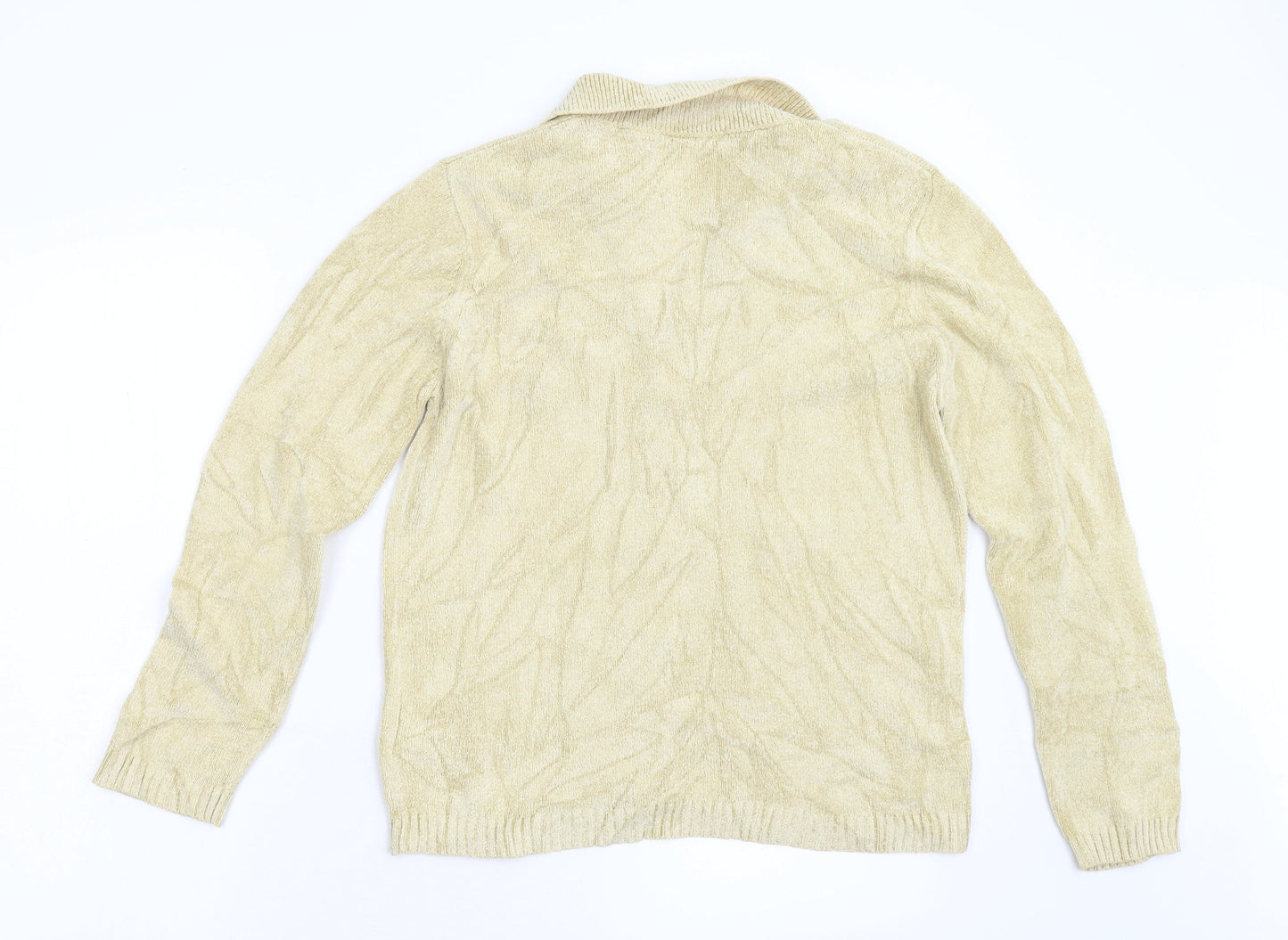 M&S Womens Beige   Cardigan Jumper Size 12