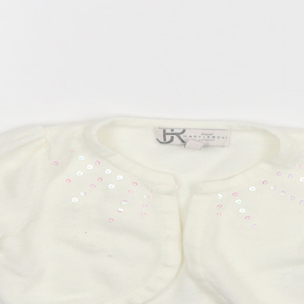 Marylebone Girls White   Basic Blouse Size 12-18 Months