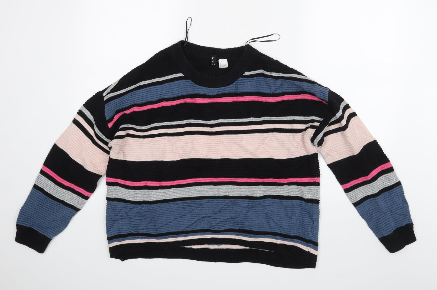 H&M Womens Multicoloured Striped  Pullover Jumper Size S