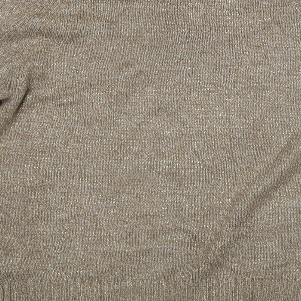 H&M Womens Gold   Pullover Jumper Size S