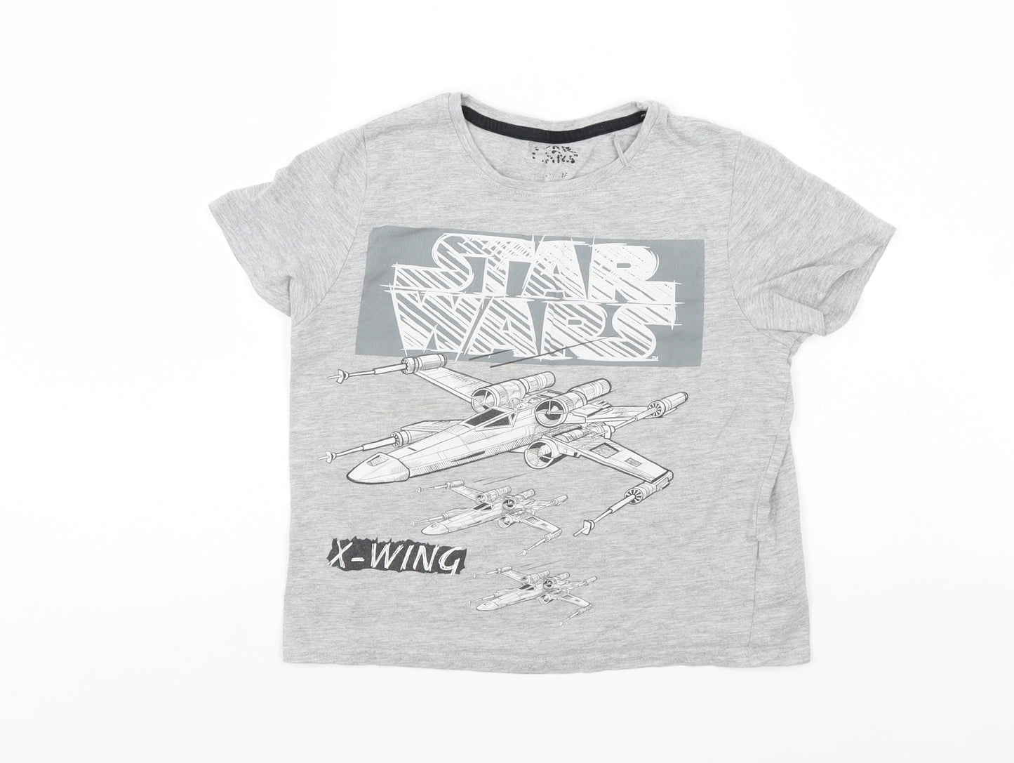 Star Wars Boys Grey   Basic T-Shirt   - Star wars