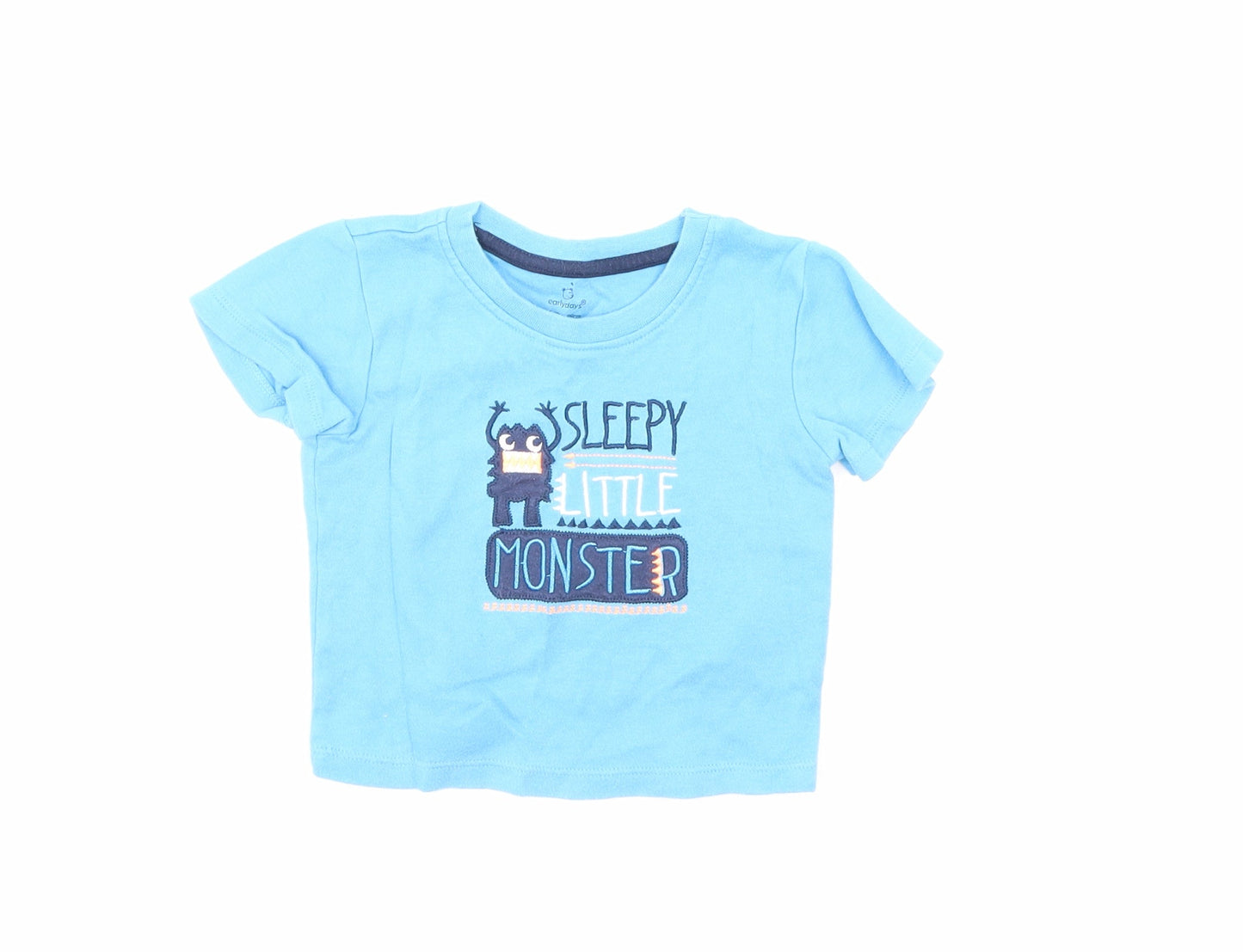 Early Days Boys Blue   Basic T-Shirt Size 12-18 Months