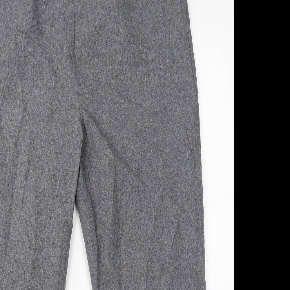 BM Collection Womens Grey   Dress Pants Trousers Size 12 L24 in