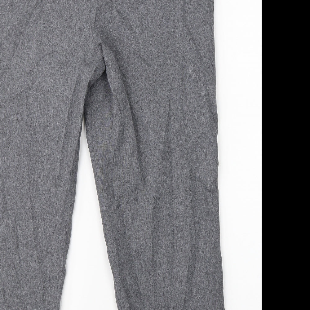 BM Collection Womens Grey   Dress Pants Trousers Size 12 L24 in