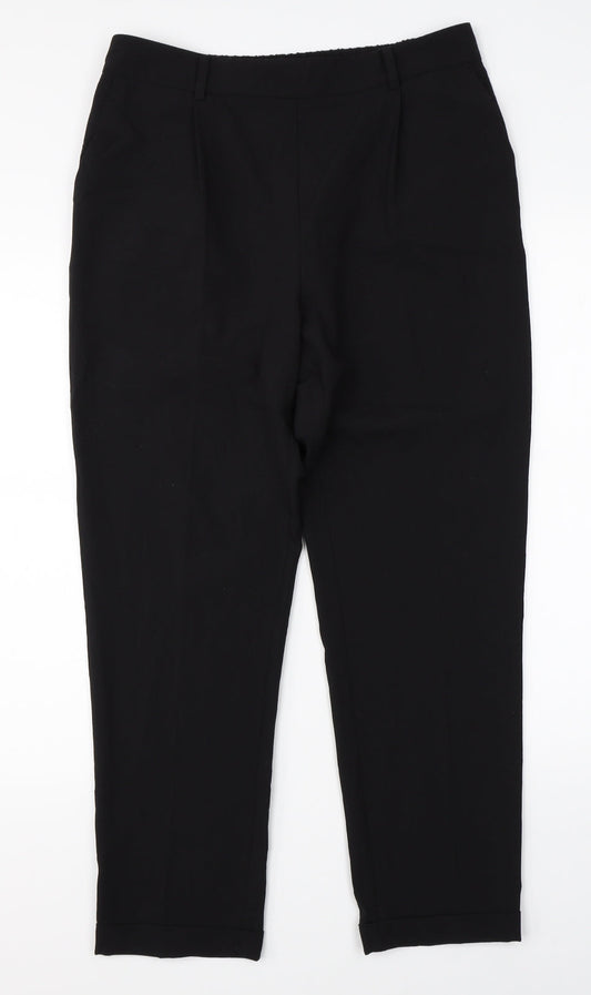 Papay Womens Black   Dress Pants Trousers Size 12 L25 in