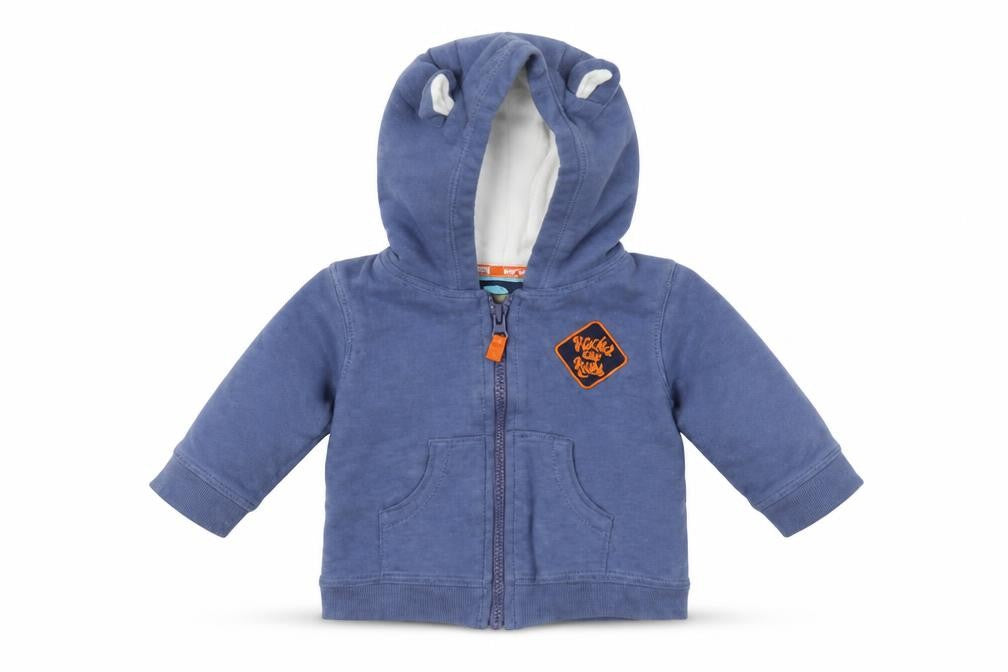 Front view of Debenhams Baby Blue jumper, size 3-6, Months