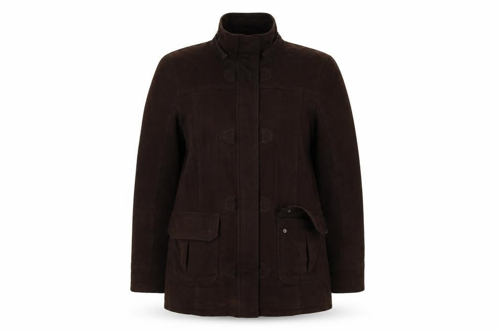 Maine New England Womens Brown Jacket Coat Size 14