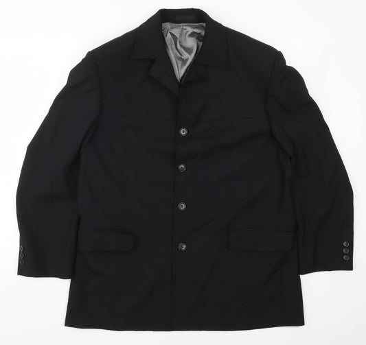 Johnathan Adams Mens Black   Jacket Suit Jacket Size 42