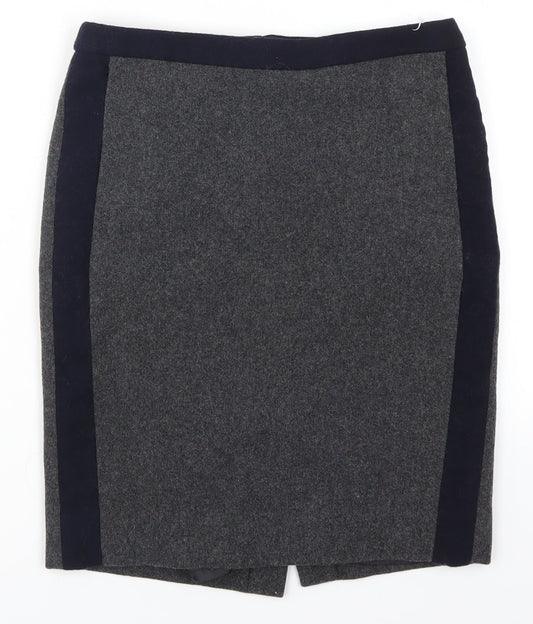 J Crew Womens Grey   Straight & Pencil Skirt Size 26 in