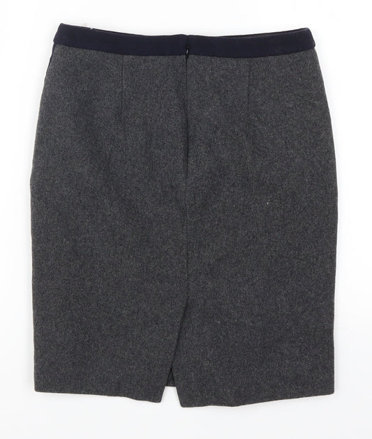 J Crew Womens Grey   Straight & Pencil Skirt Size 26 in