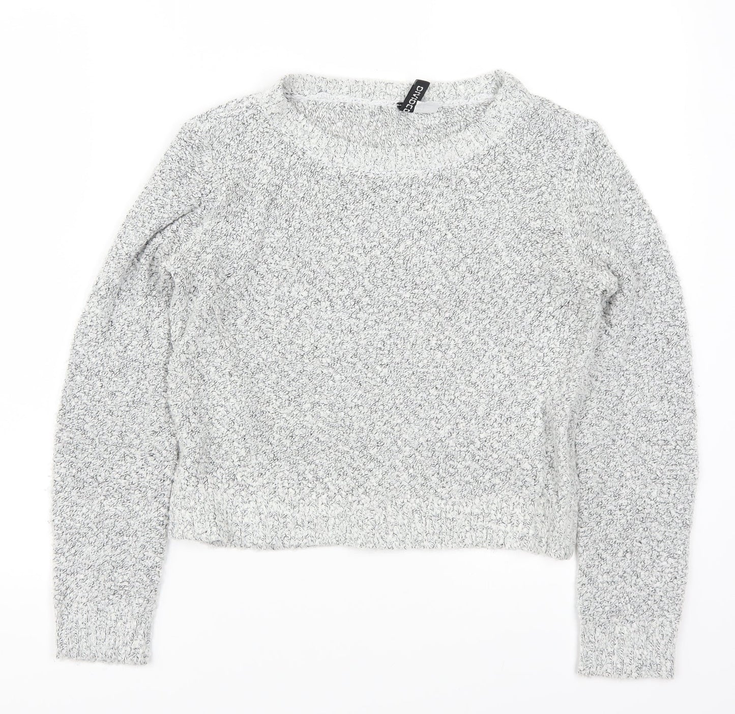 H&M Womens Grey  Knit Pullover Jumper Size S