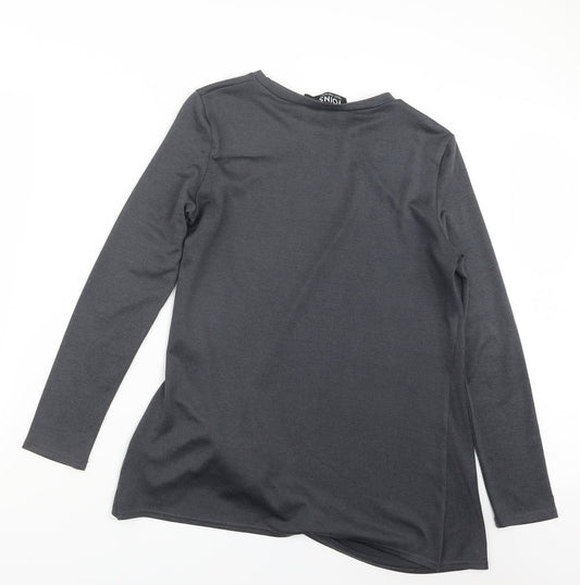 Yoins Womens Grey   Basic T-Shirt Size M