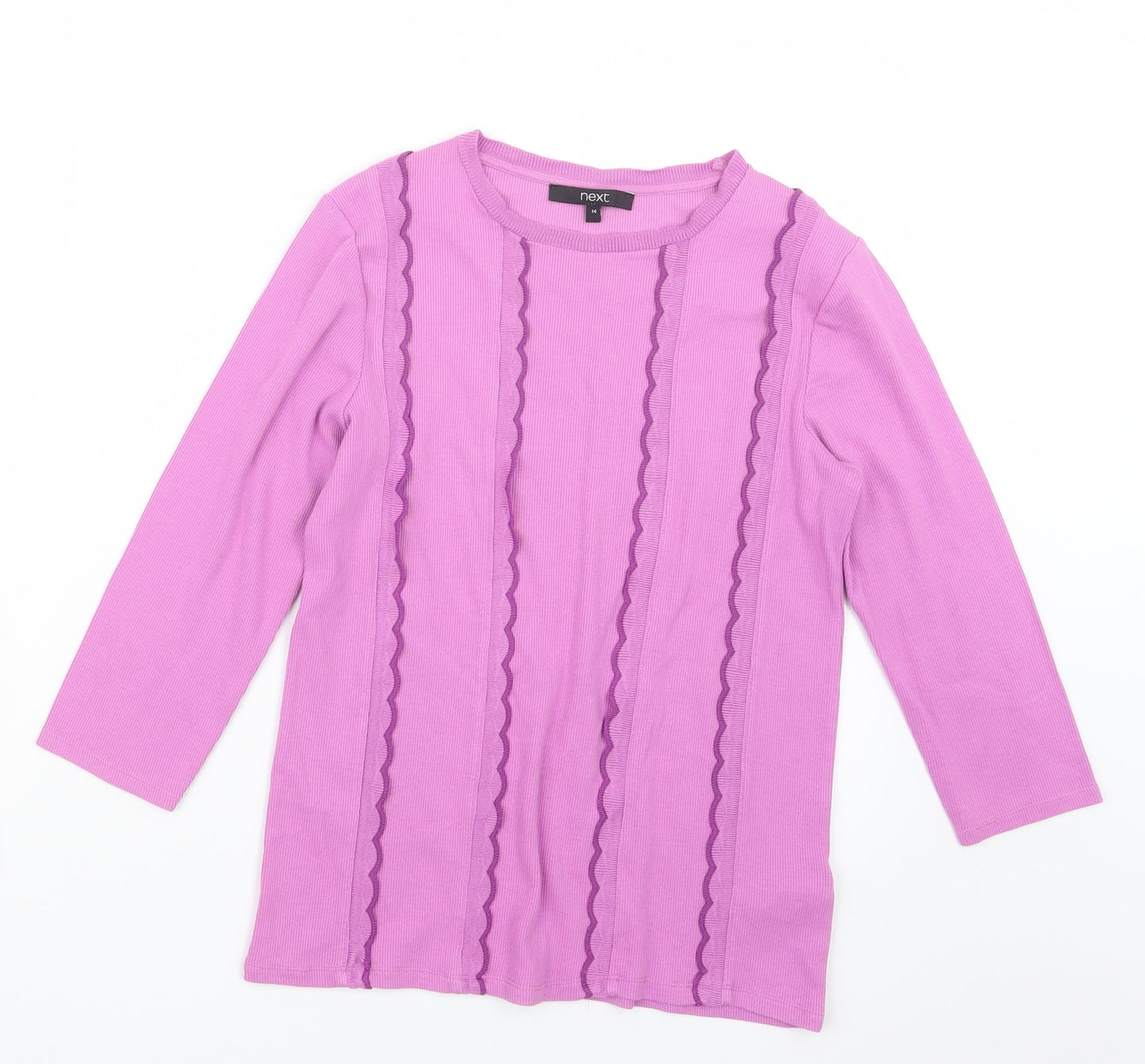 NEXT Womens Purple  Knit Pullover Jumper Size 14