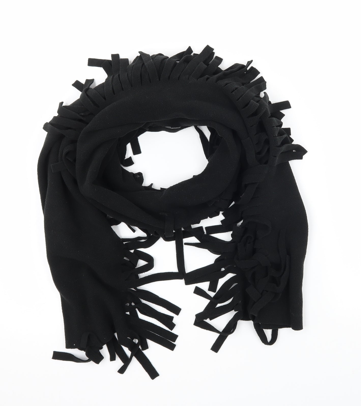 Preworn Womens Black  Knit  Scarf
