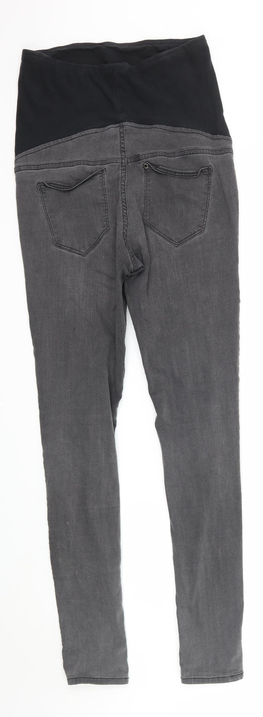 H&M Womens Grey  Denim Skinny Jeans Size 8 L29 in