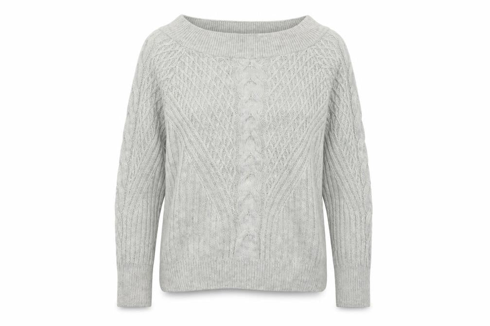 Papaya Womens Grey  Knit Pullover Jumper Size L