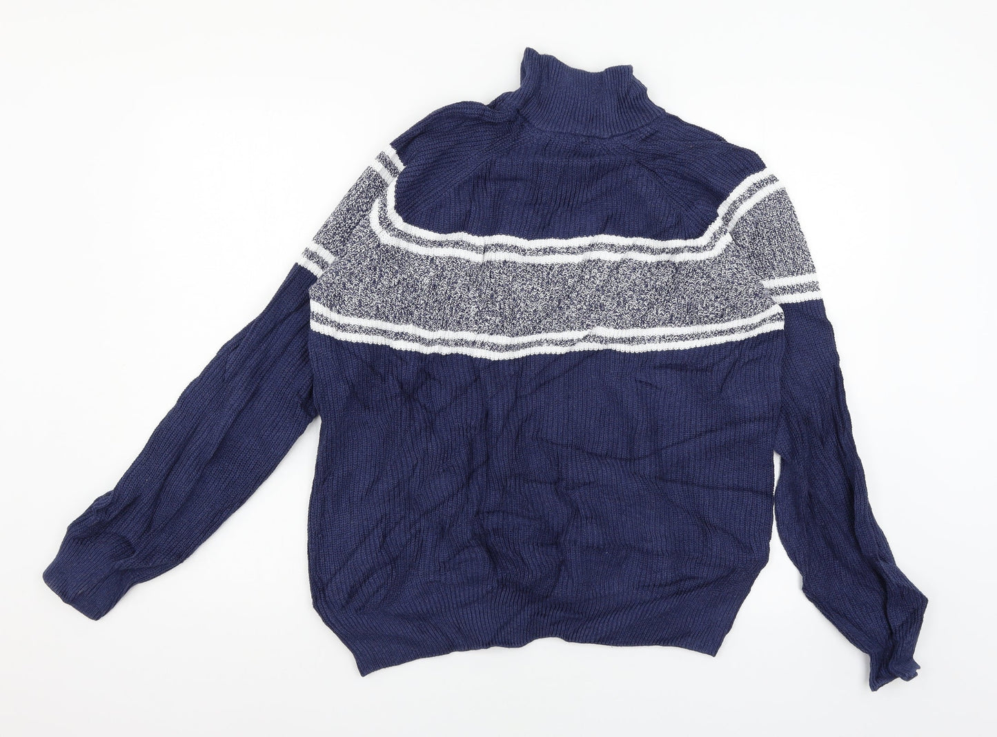Marks and Spencer Mens Blue  Knit Pullover Jumper Size L