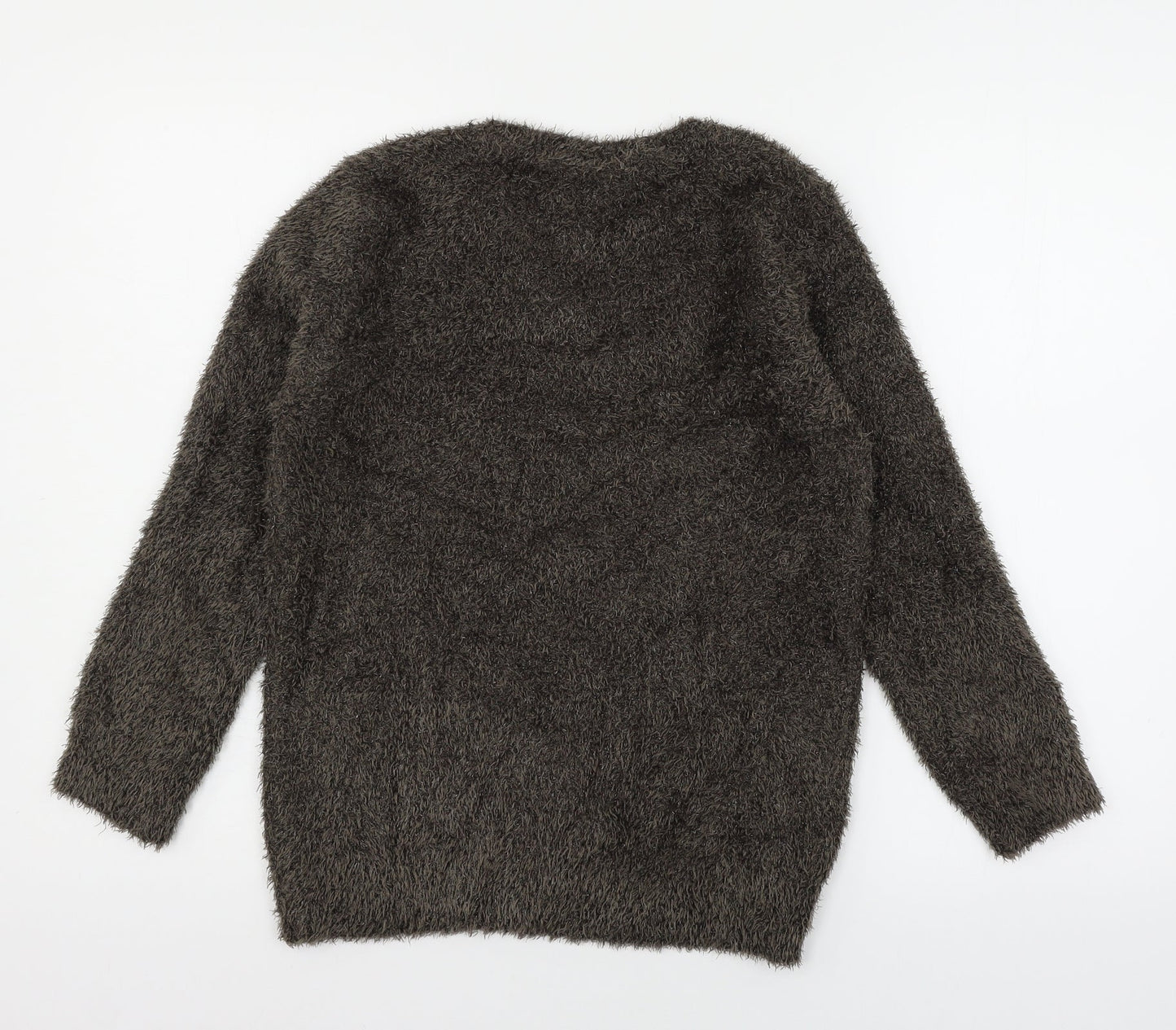 Warehouse Womens Brown  Knit Pullover Jumper Size 10