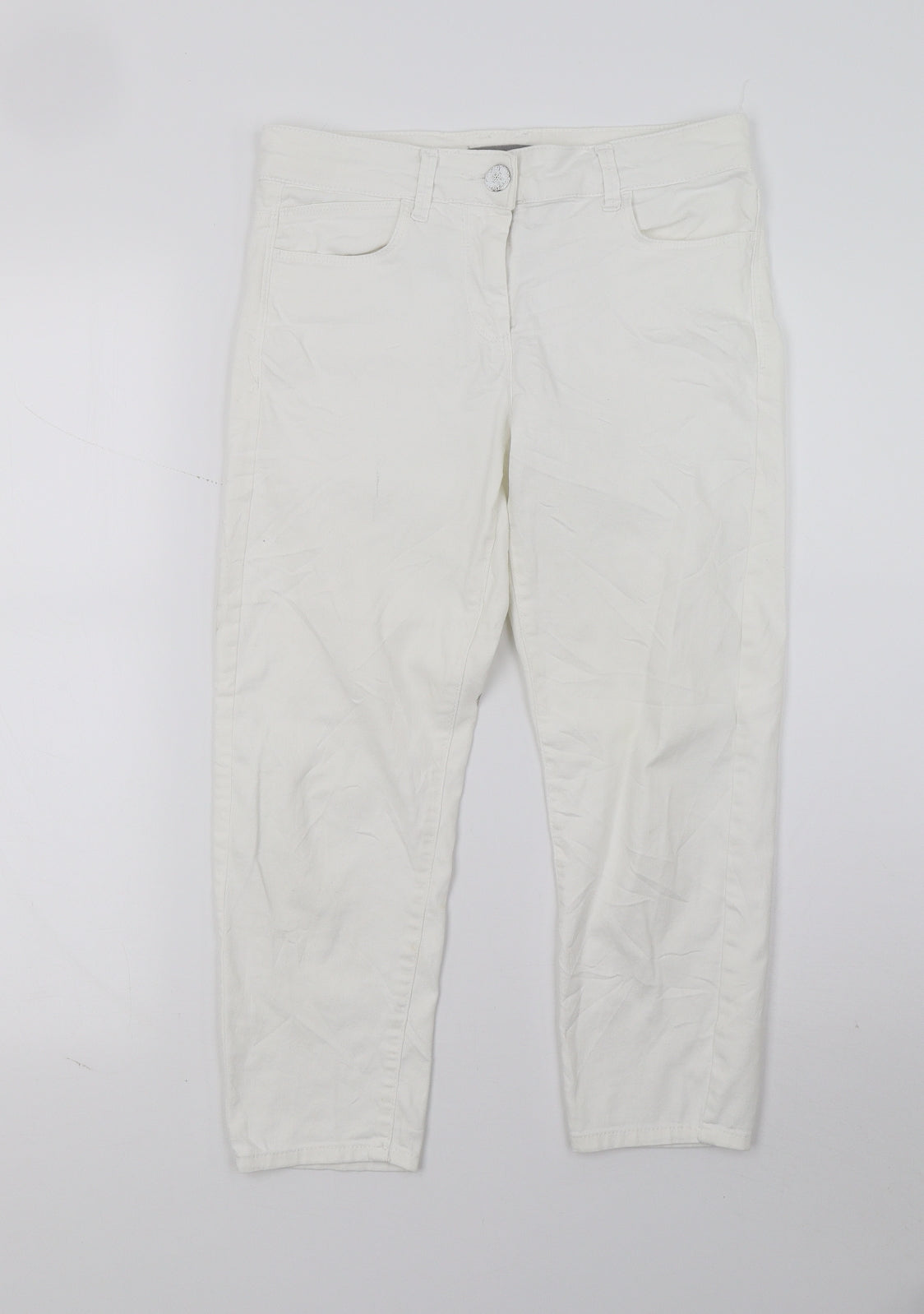 Marks and Spencer Womens White   Jegging Jeans Size 8 L21 in