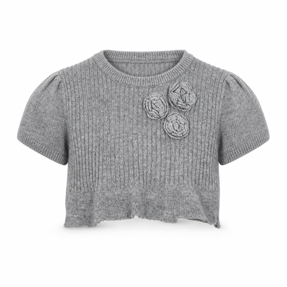 H&M Girls Grey   Pullover Jumper Size 7 Years