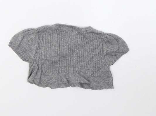 H&M Girls Grey   Pullover Jumper Size 7 Years