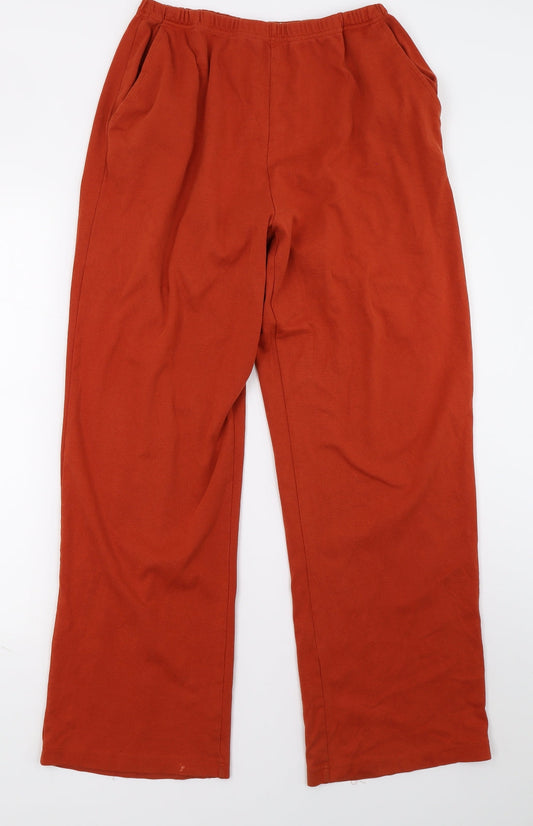 Mountain Lake Womens Orange   Sweatpants Trousers Size M L28.5 in