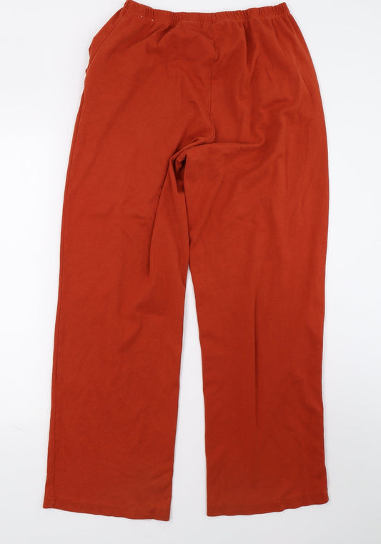 Mountain Lake Womens Orange   Sweatpants Trousers Size M L28.5 in