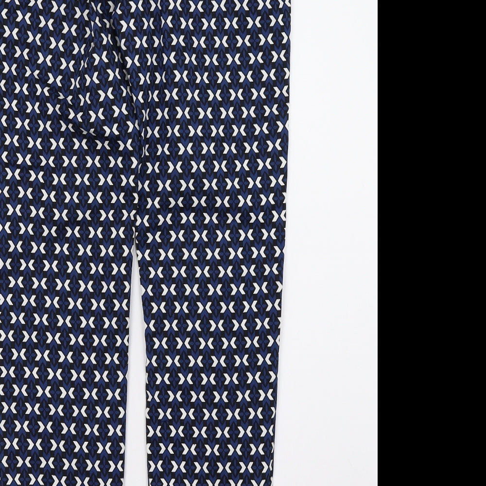 H&M Womens Blue   Trousers  Size 4 L26 in