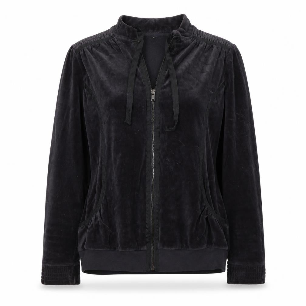 Front view of Papaya women’s grey jacket coat, size UK 16