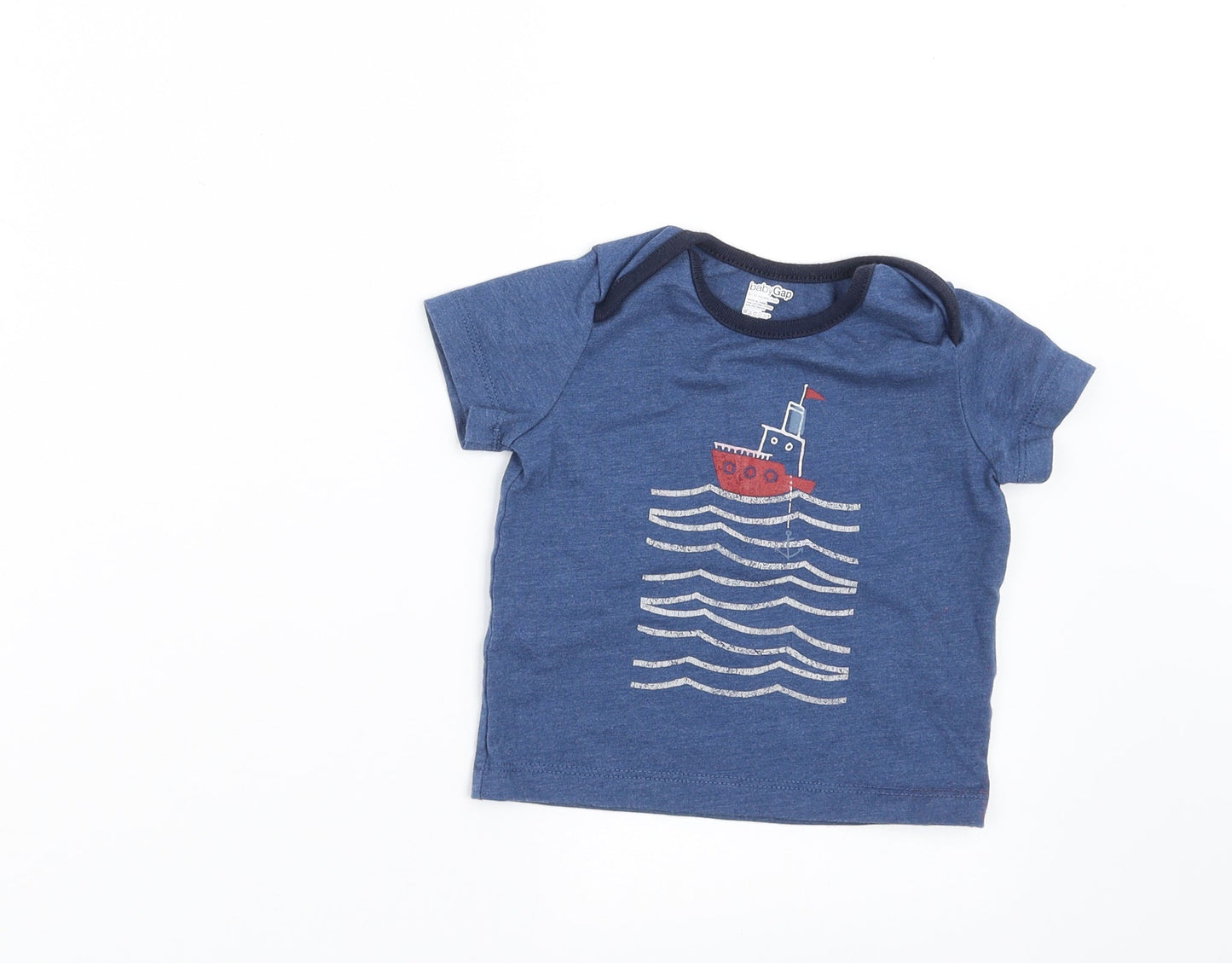 Gap Baby Blue   Basic T-Shirt Size 6-9 Months  - SHIP