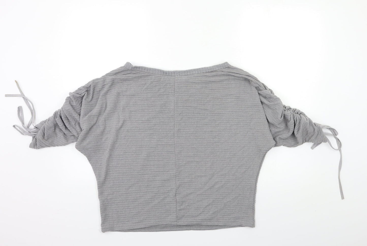 YONIS Womens Grey  Knit Pullover Jumper Size L