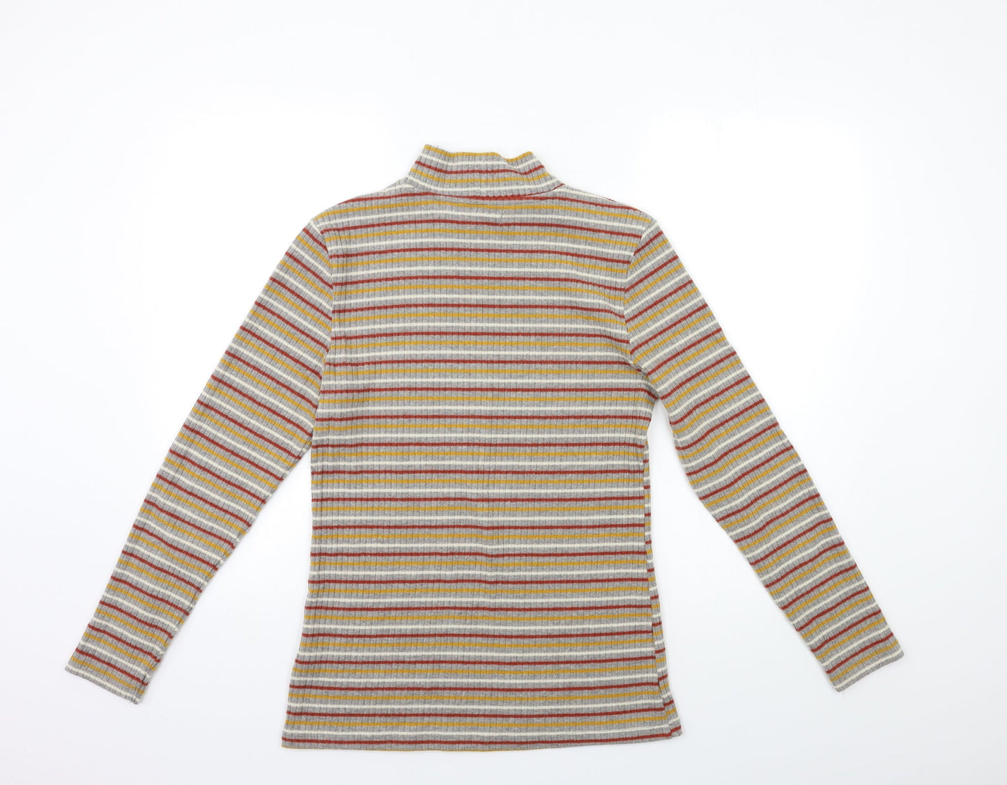 Papaya Womens Grey Striped  Pullover Jumper Size 14