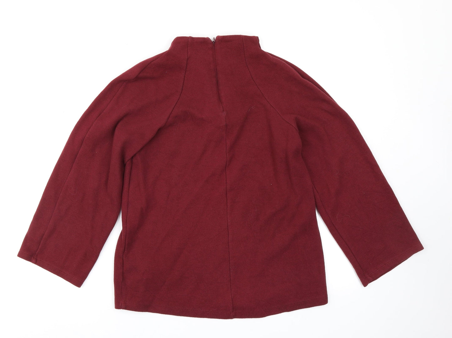 M&S Collection Womens Red  Knit Pullover Jumper Size 10