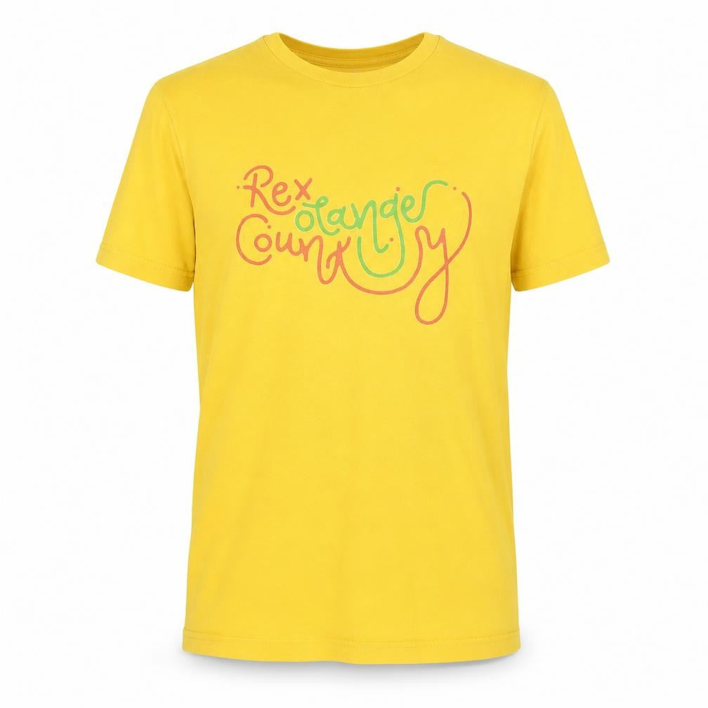 Canvas Mens Yellow    T-Shirt Size L