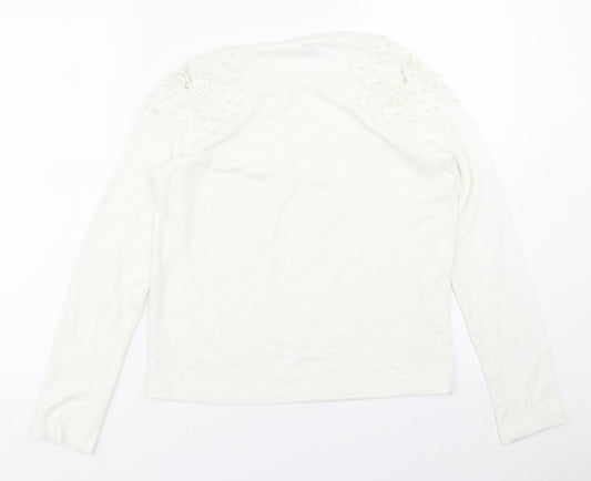 Divided Womens White   Basic T-Shirt Size S