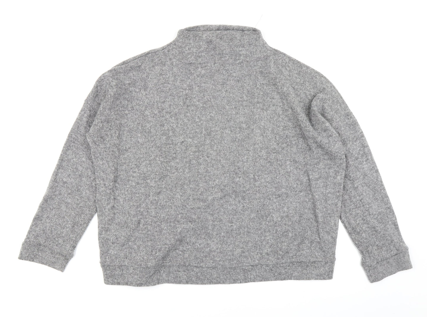 New Look Womens Grey  Knit Pullover Jumper Size M