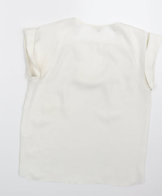 River Island Womens Ivory   Basic Blouse Size 8